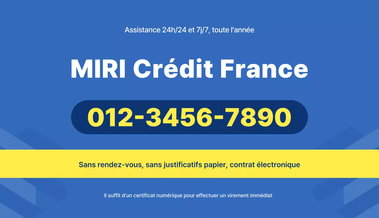 Promotion de prêt préfinancé Blue Simple