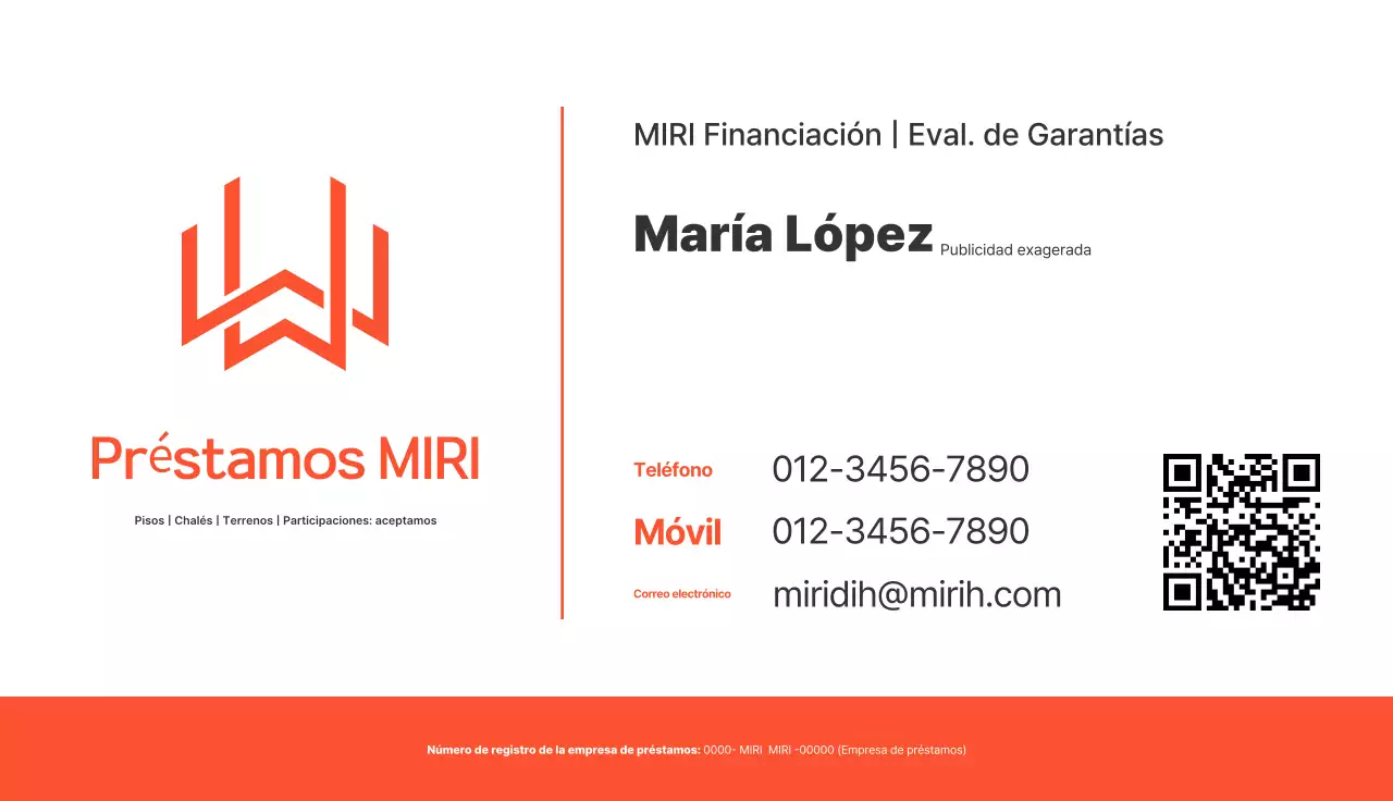 Promoción de tarjetas de visita naranjas y elegantes