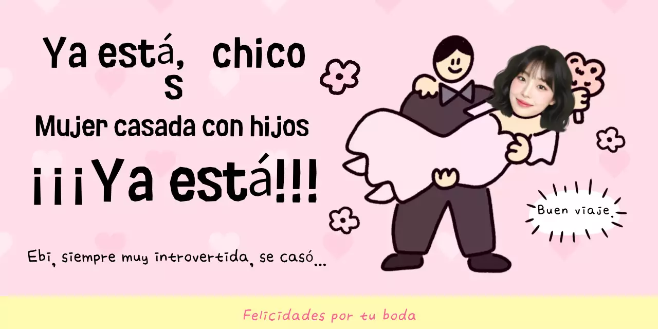 Aniversario de boda sencillo en rosa