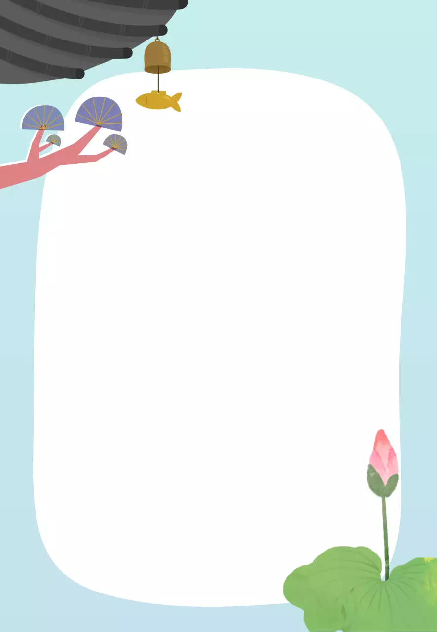 하늘색 전통 연꽃 안내