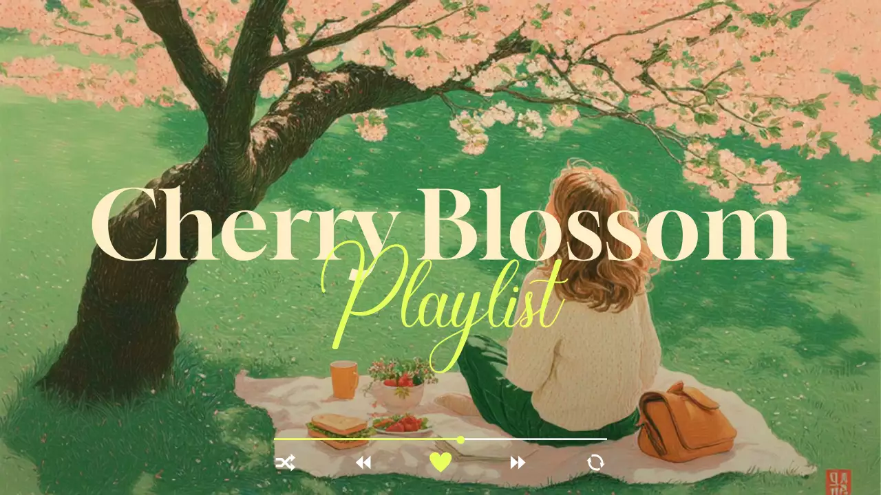 분홍색 아기자기한 벚꽃 피크닉 플레이리스트 안내