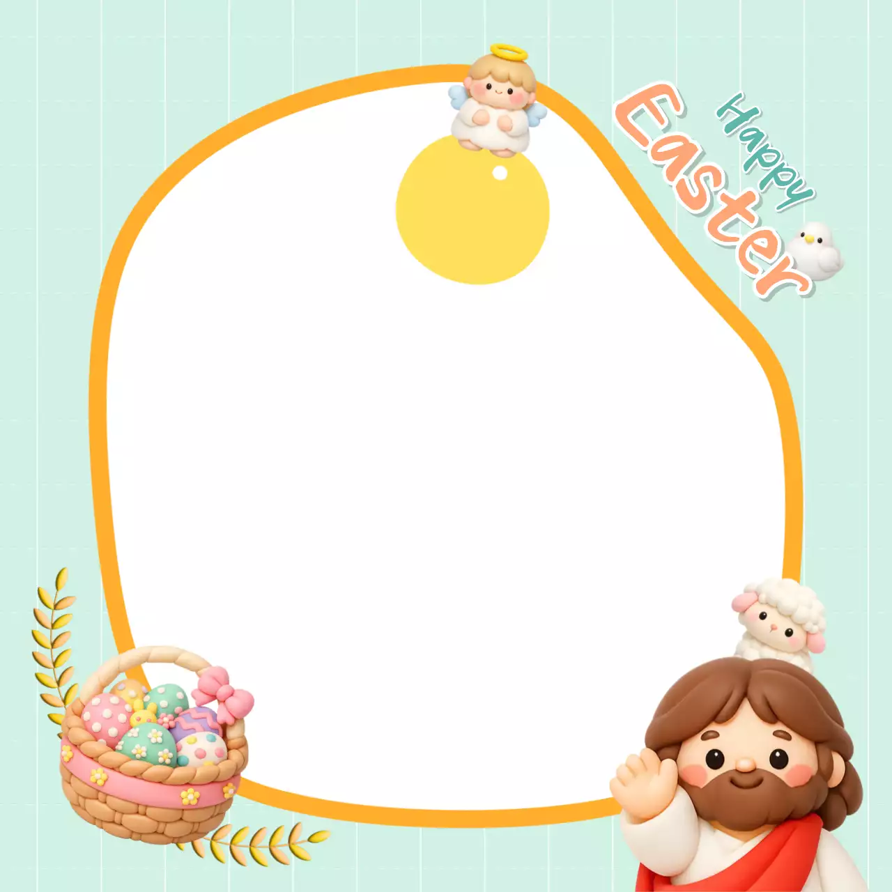 연두 아기자기한 부활절 인사