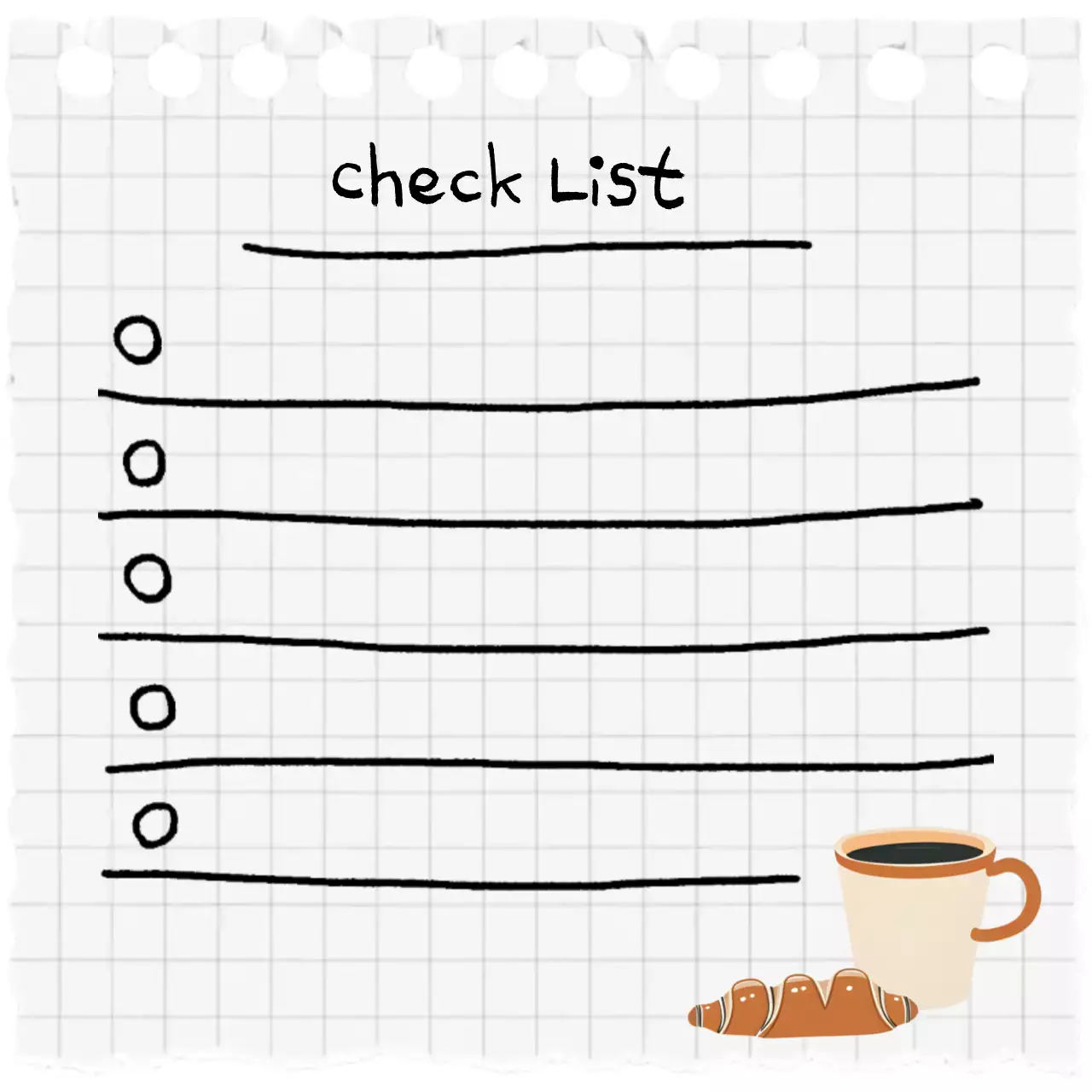 커피와 함께하는 체크 노트