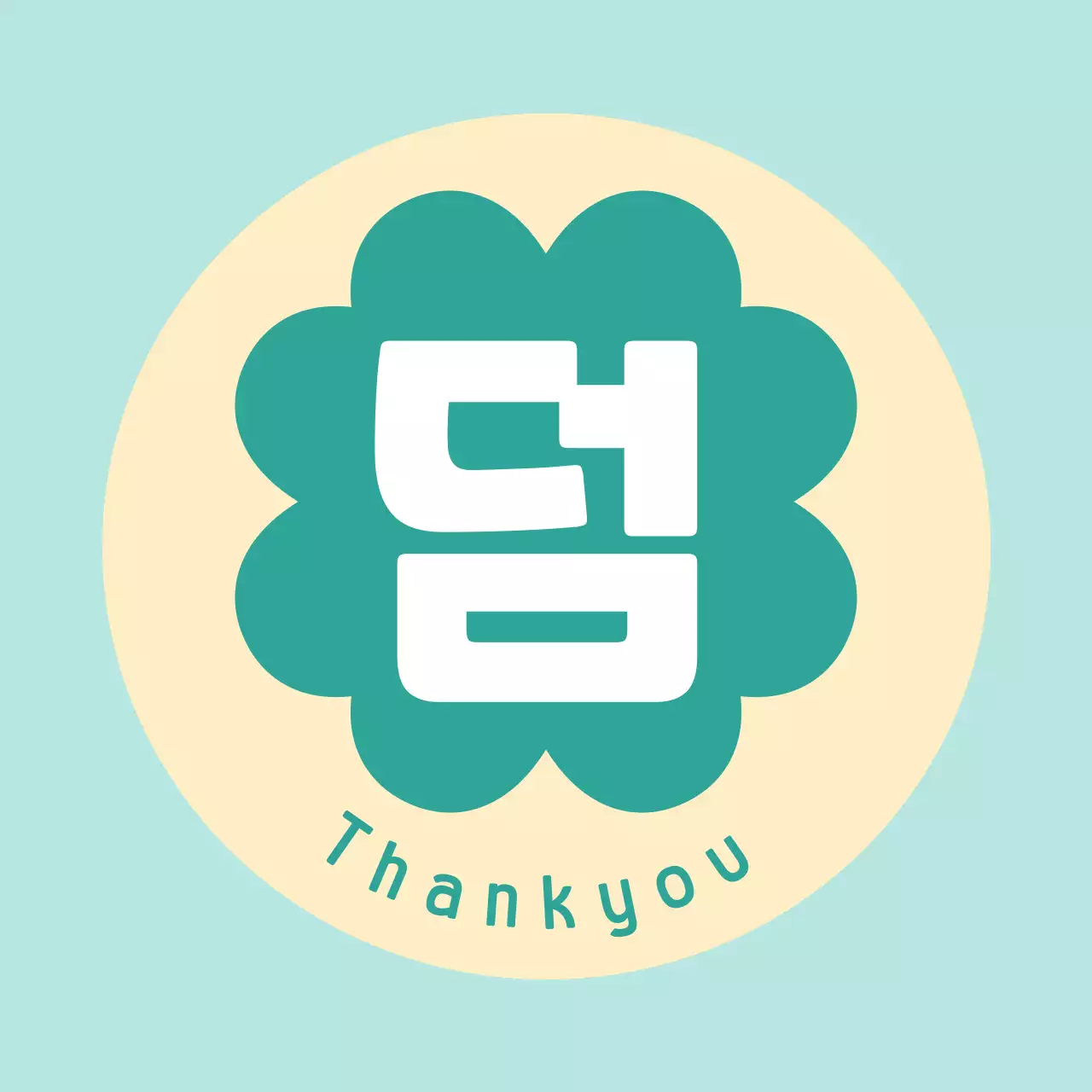 민트 심플 고객 감사 인사 덤 안내