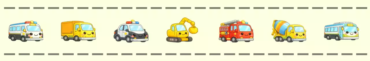 노랑 레트로 교통수단 홍보