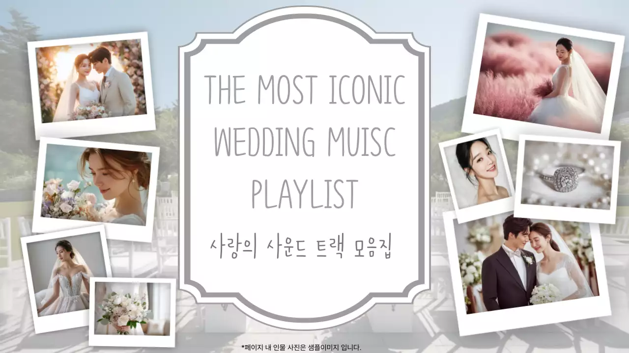 흰색 심플 웨딩 음악 플레이리스트