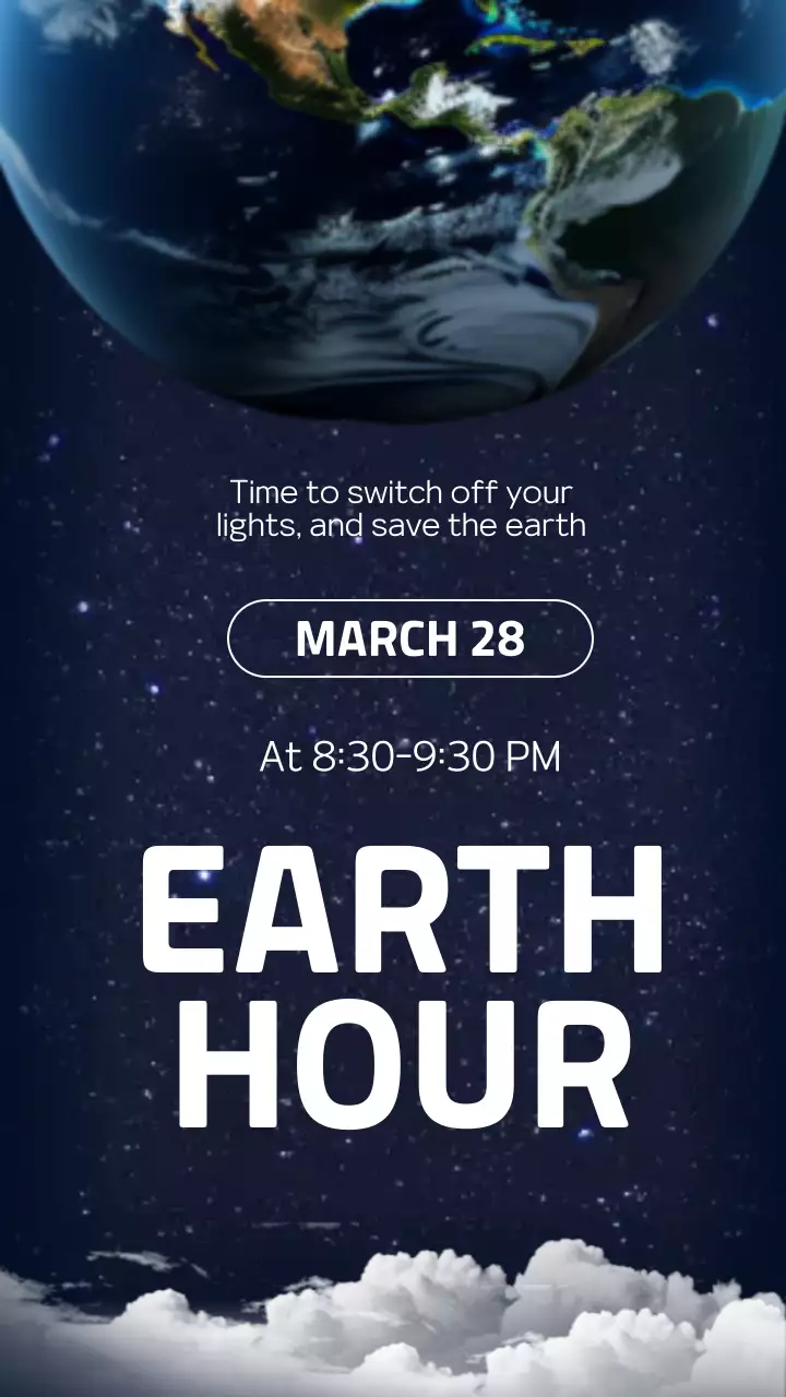 파랑 심플 환경 캠페인 안내