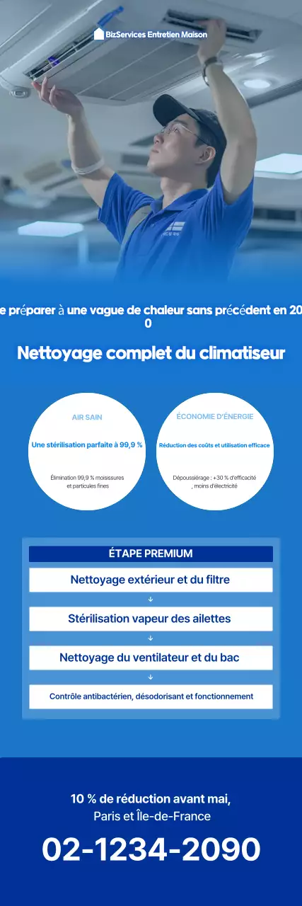 Guide de nettoyage des climatiseurs Blue Neat