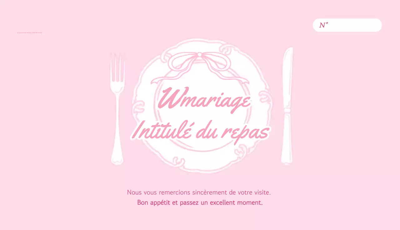 Guide des jolis bons repas roses pour un mariage