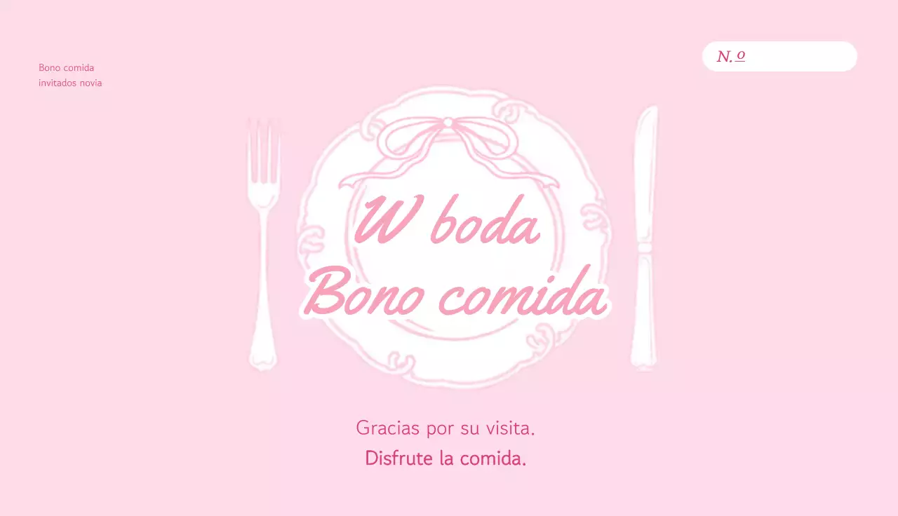 Guía de adorables vales rosas para comidas de boda