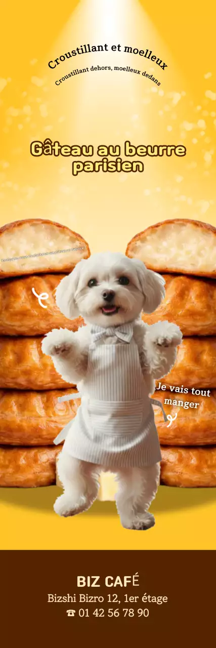 Promotion des biscuits Yellow Nette Puppy