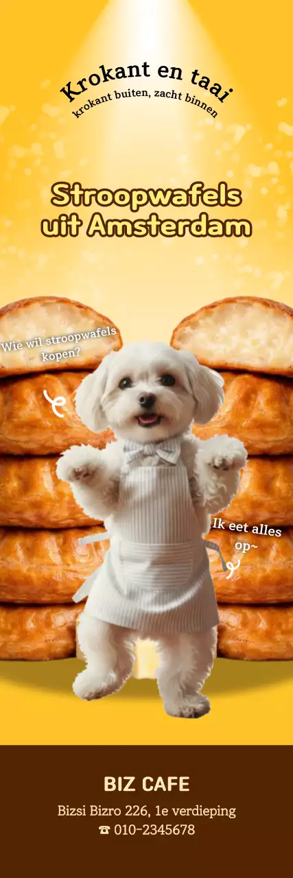 Aanbieding voor schattige gele puppykoekjes