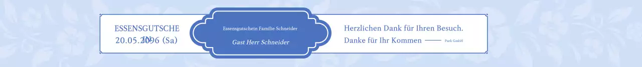 Blaue, elegante Hochzeitsveranstaltung