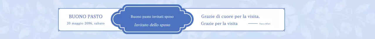 Matrimonio elegante in blu