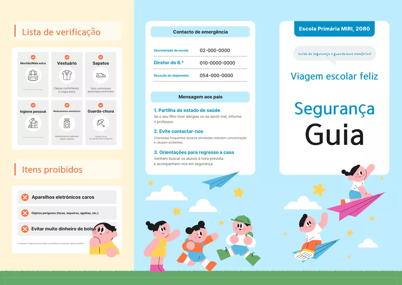 Guia de Segurança da Escola Primária Blue Neat