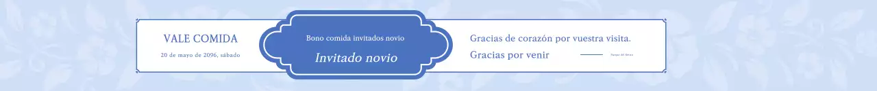 Evento de boda azul y elegante