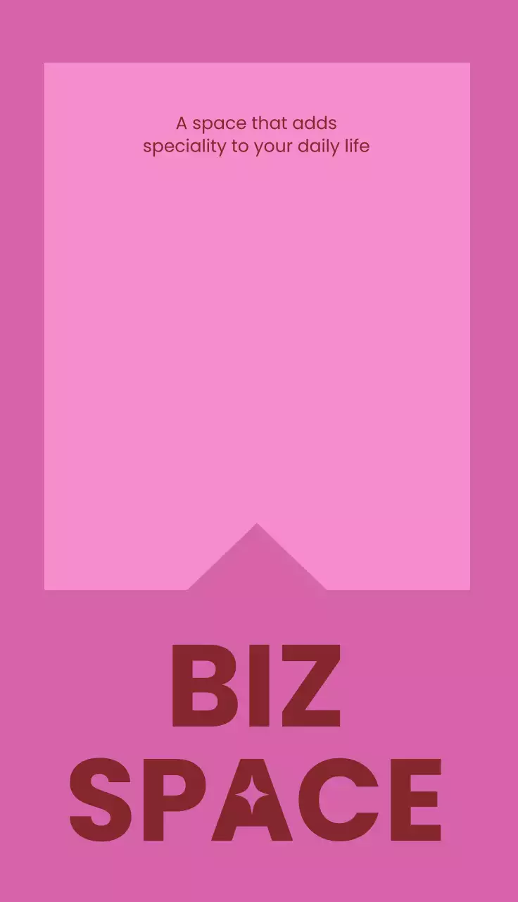 분홍 심플 사무공간 홍보