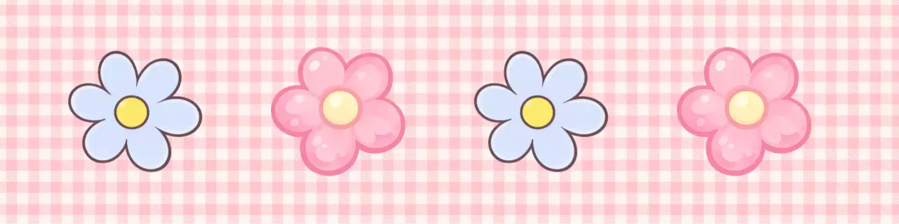 분홍색 아기자기한 꽃 무늬 다꾸