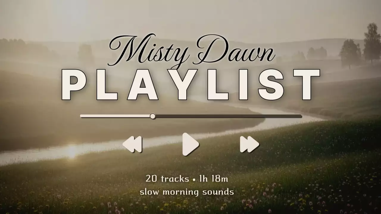 베이지 심플 감성 플레이리스트 홍보