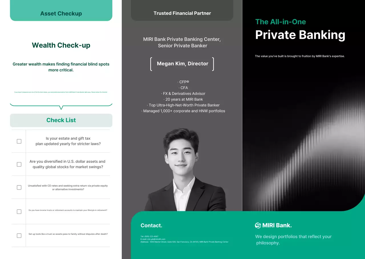 Green Modern Financial Consulting Promotion