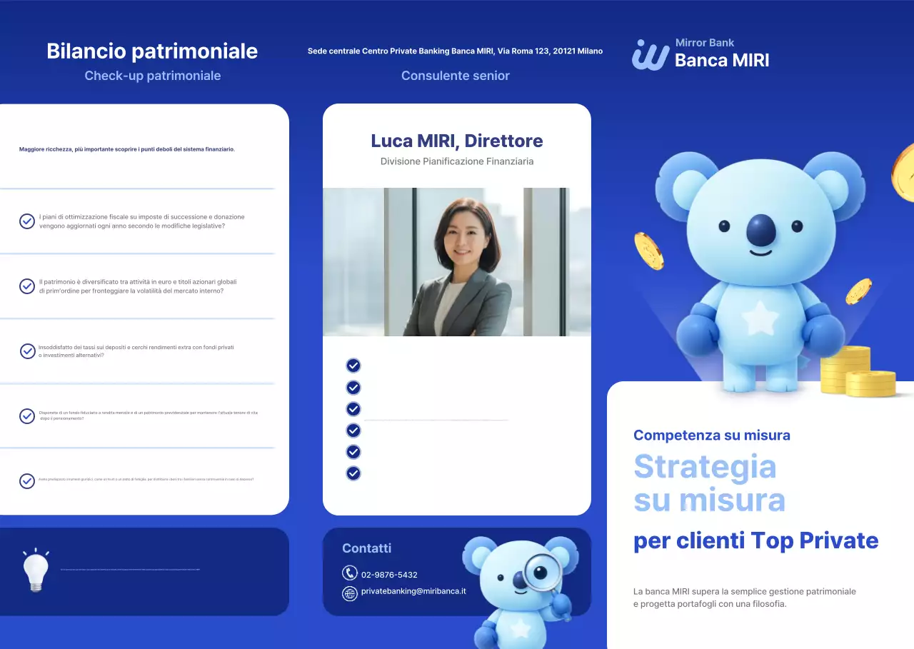 Promozione Blue Modern Financial Services