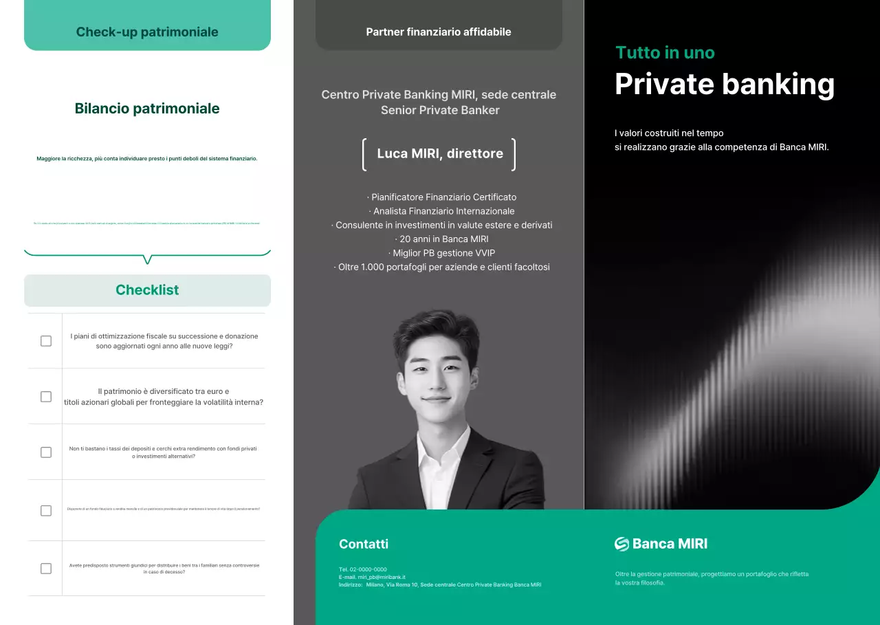 Nell'ambito della promozione "Consulenza finanziaria moderna"