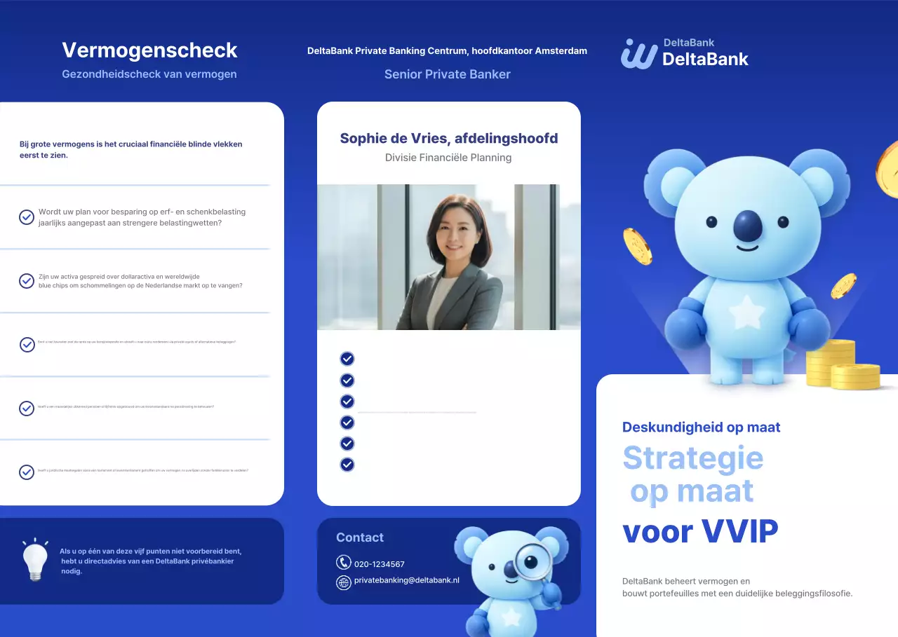 Blue Modern Financial Services-promotie