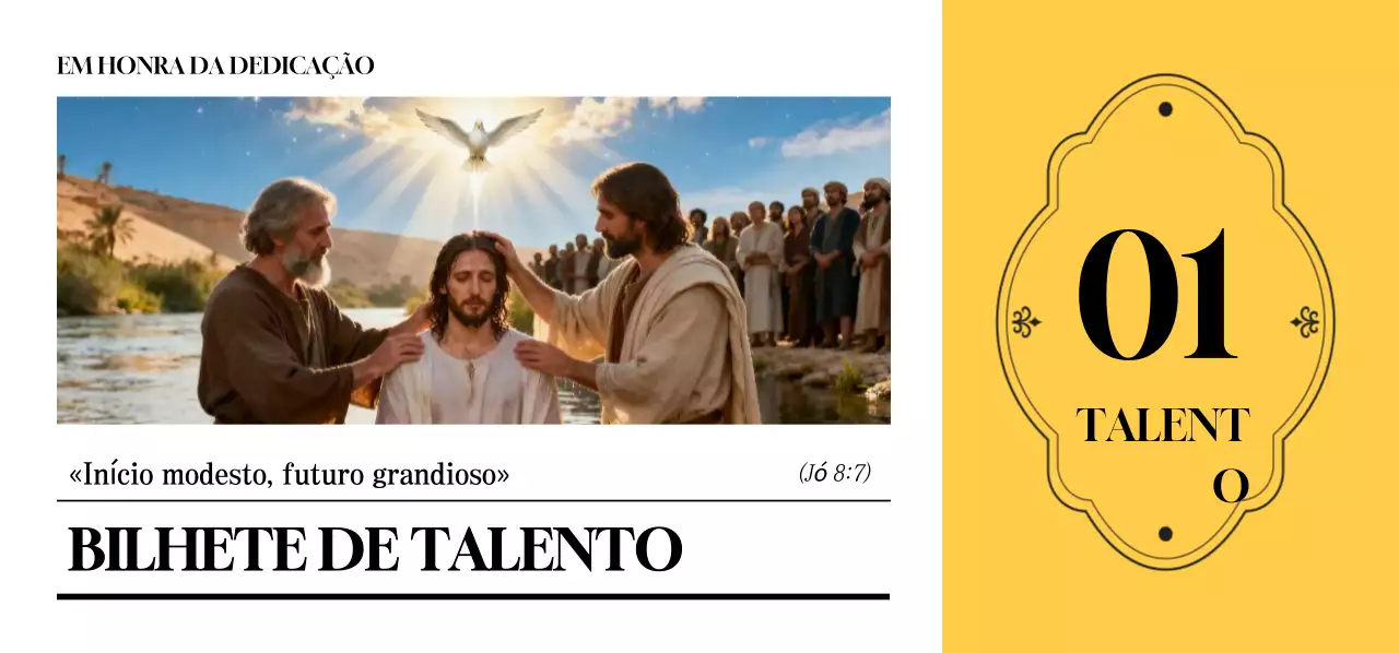 Evento da Igreja Simples Amarela 1 Talento