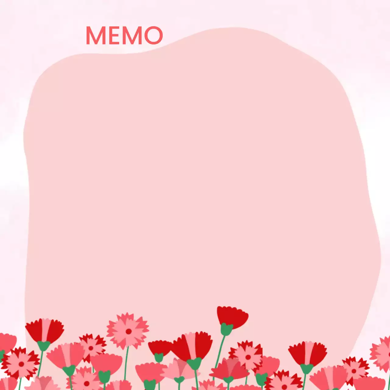 분홍색 아기자기한 편지안내