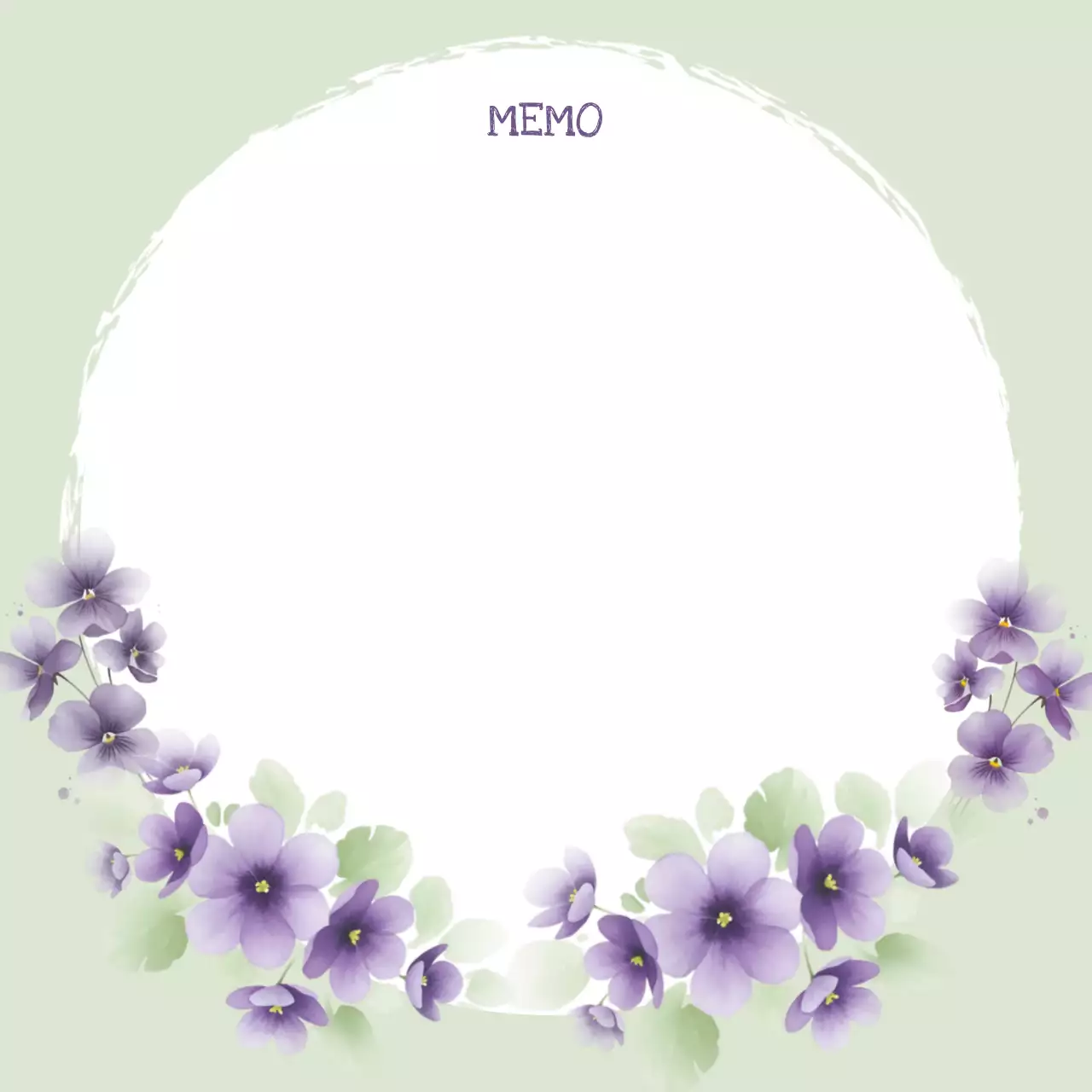 연보라 아기자기한 메모지