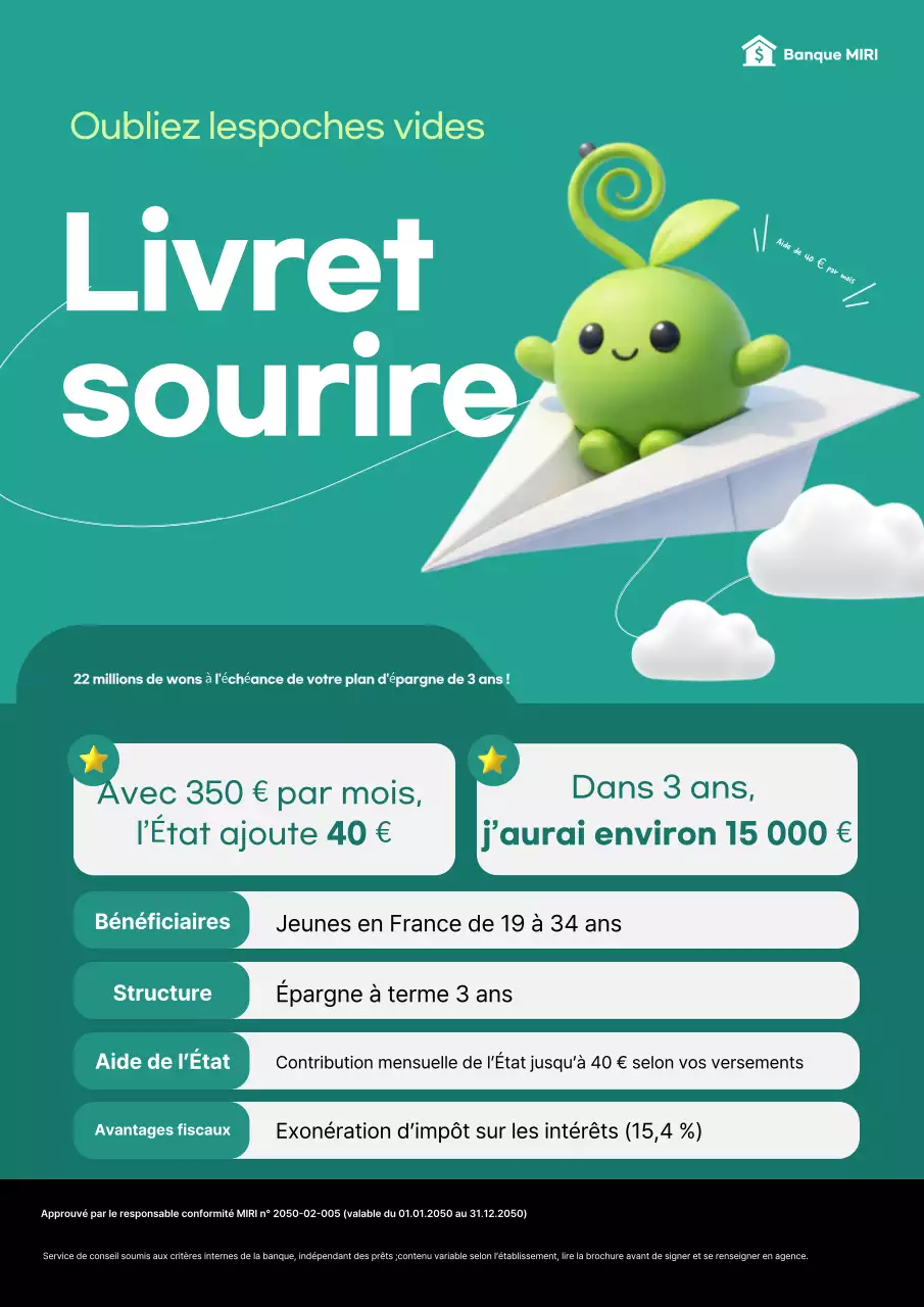 Promotion de l'épargne pour les jeunes, verte et soignée