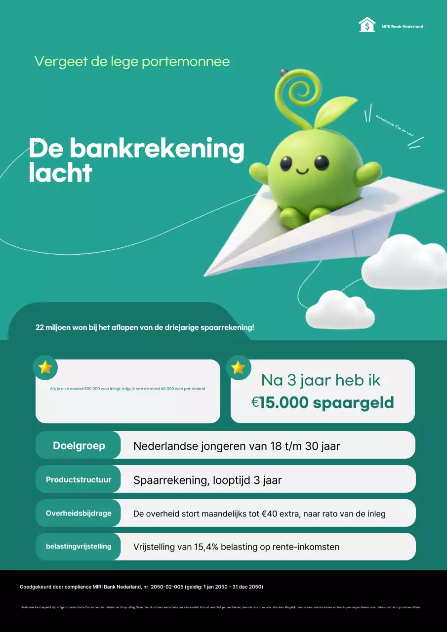 Groene en nette spaaractie voor jongeren