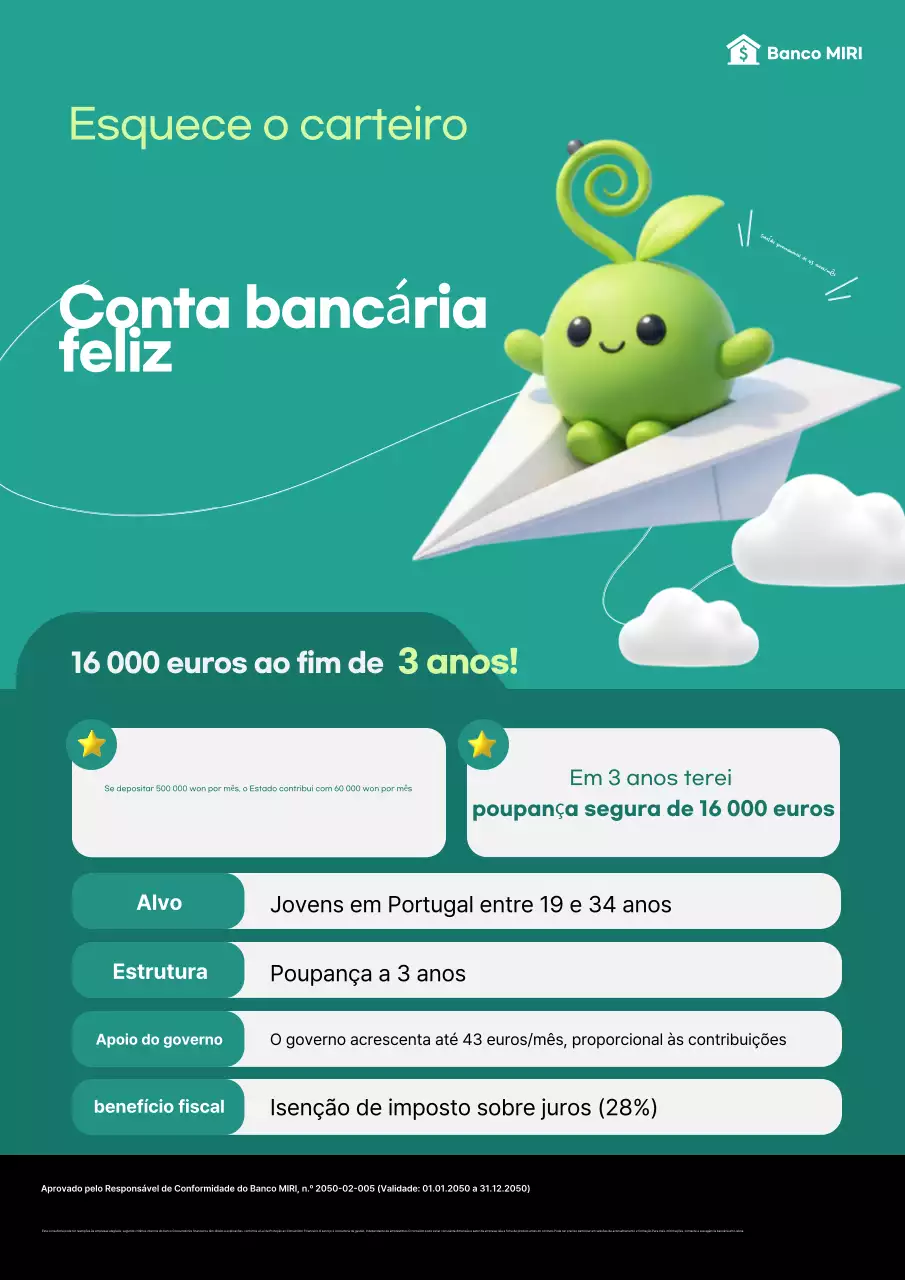 Promoção de poupança para jovens: ecológica e organizada