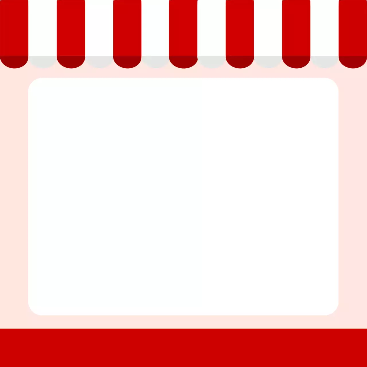 빨강 심플 메뉴판 메뉴 홍보