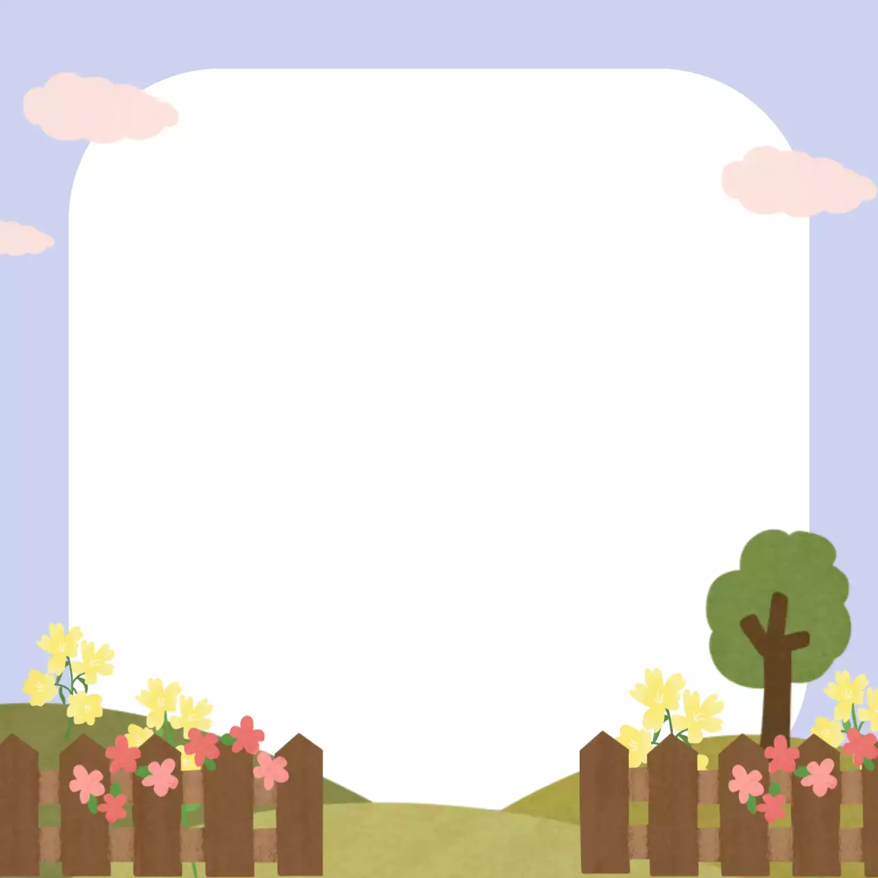 연보라 화사한 풍경 포토프레임