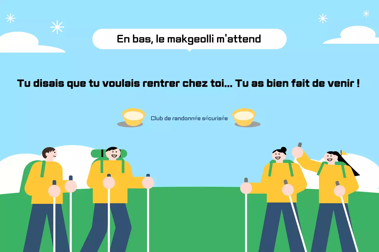 Guide de randonnée vert clair, propre et sûr
