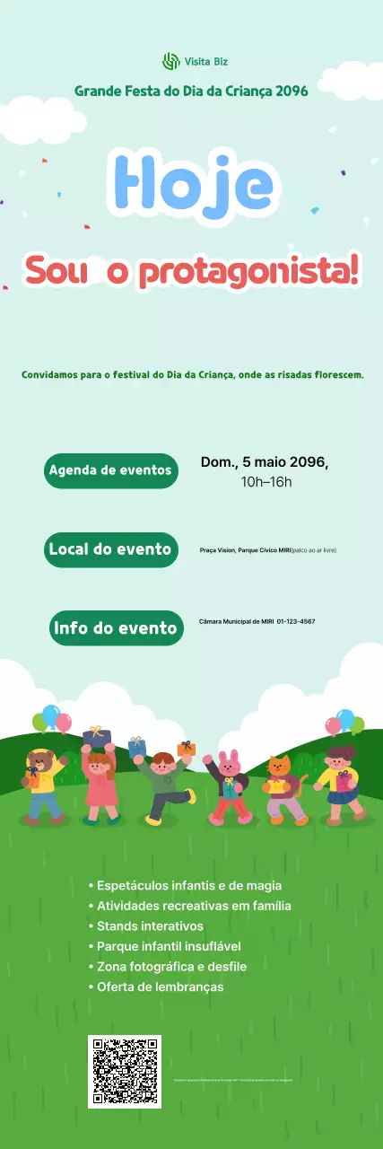 Guia do Festival do Dia das Crianças Verde e Simples