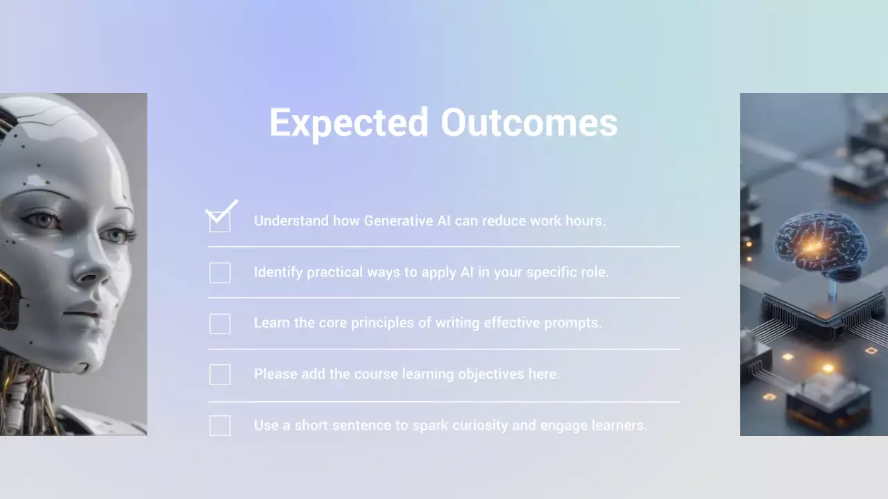 블루 미니멀 AI 학습 가이드