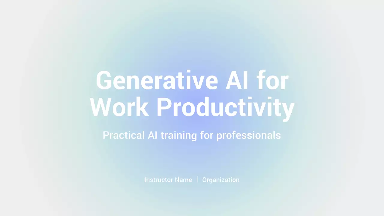 Blue Minimal AI Training Guide