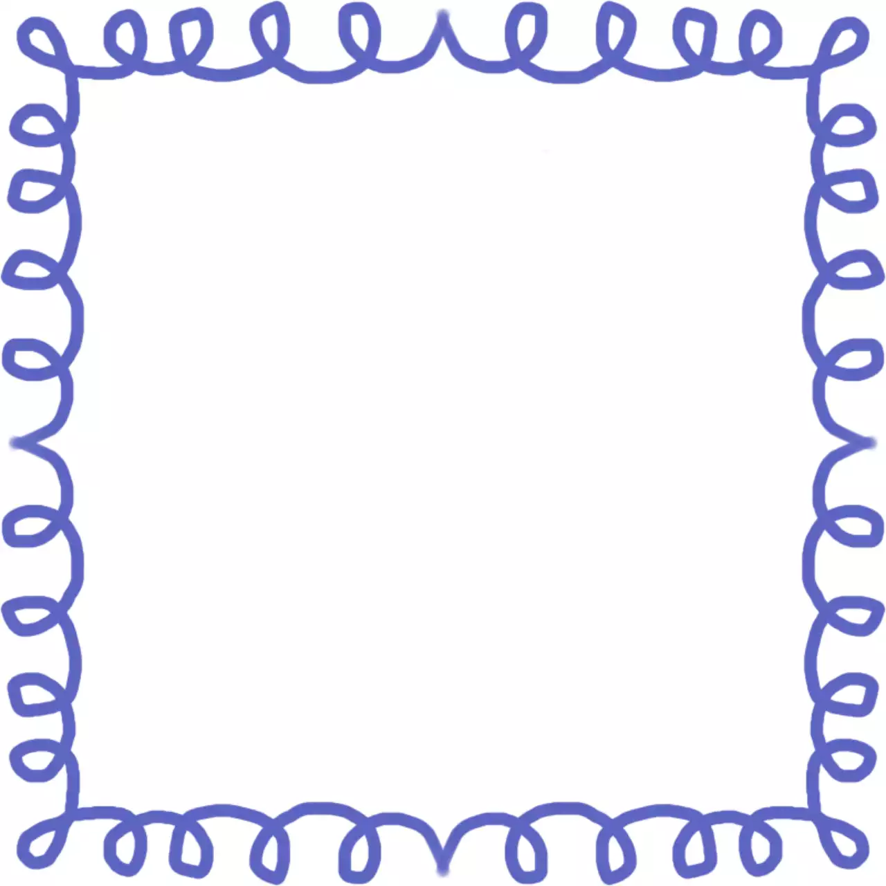 파랑 심플 포토프레임 메모