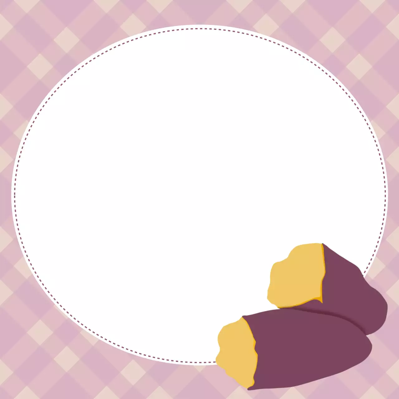 핑크 아기자기한 고구마 메모