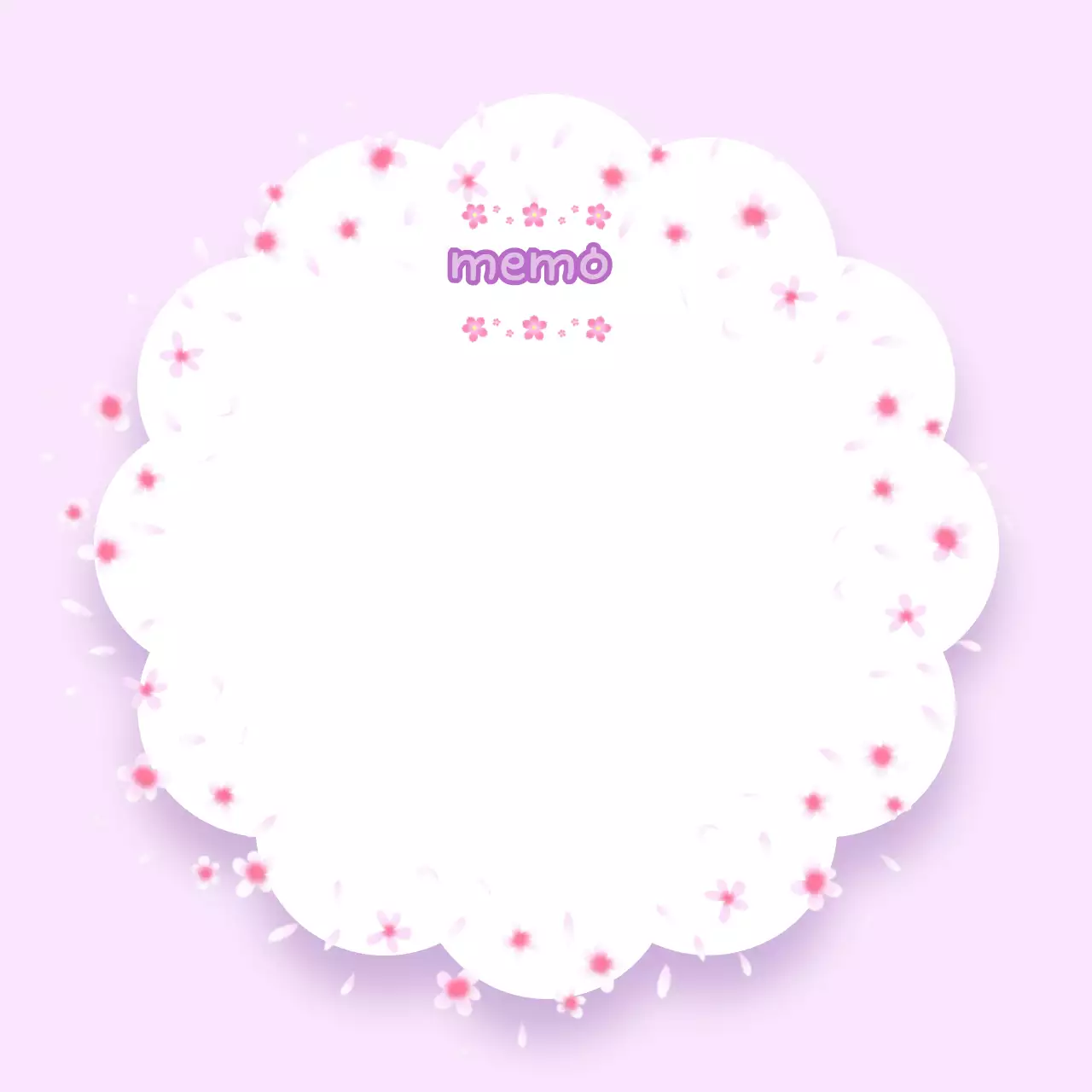 연보라색 아기자기한 꽃 프레임