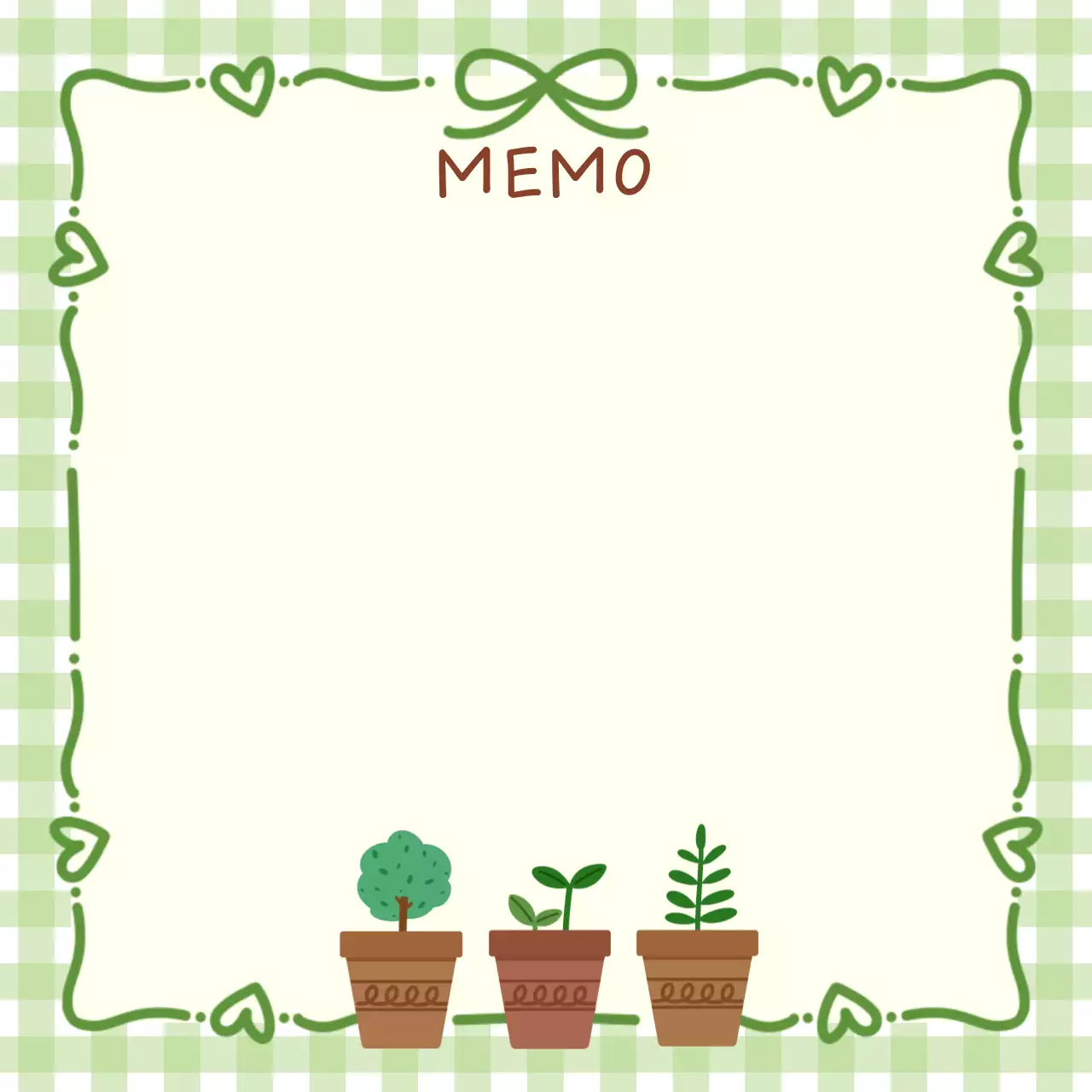 연두색 아기자기한 식물 일지