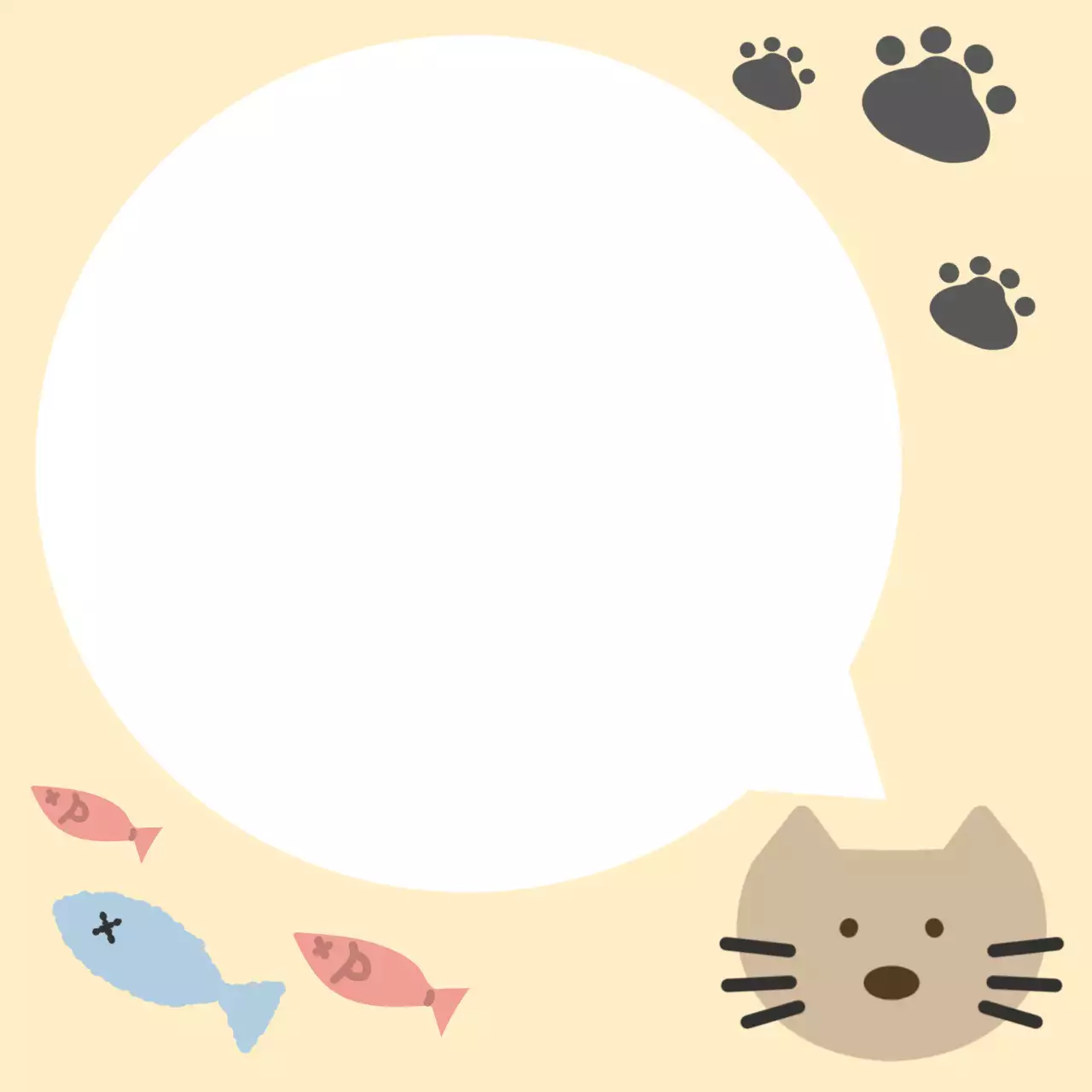 노란색 심플 동물 일기