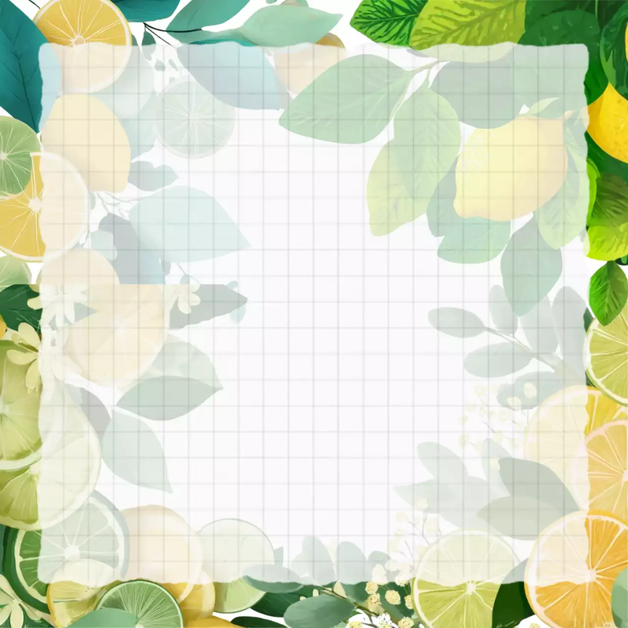 초록과 노랑의 레몬 노트