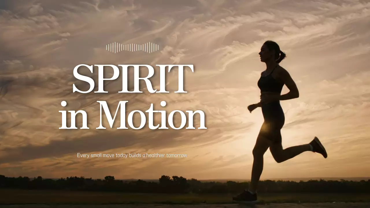 주황 심플 운동 건강 캠페인