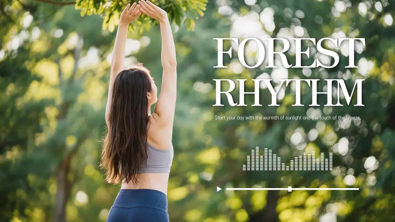 초록 심플 자연 헬스 홍보