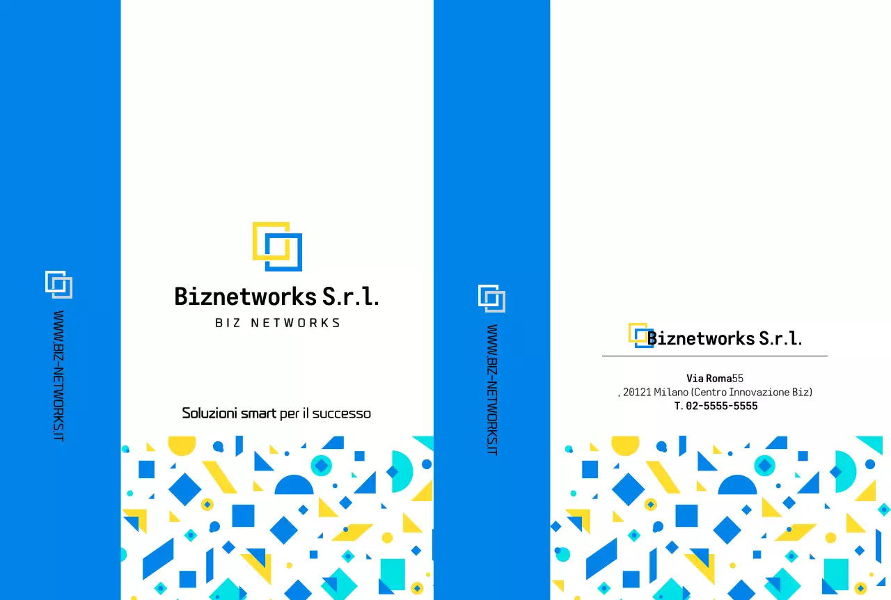 Promozione del profilo aziendale di Blue Modern