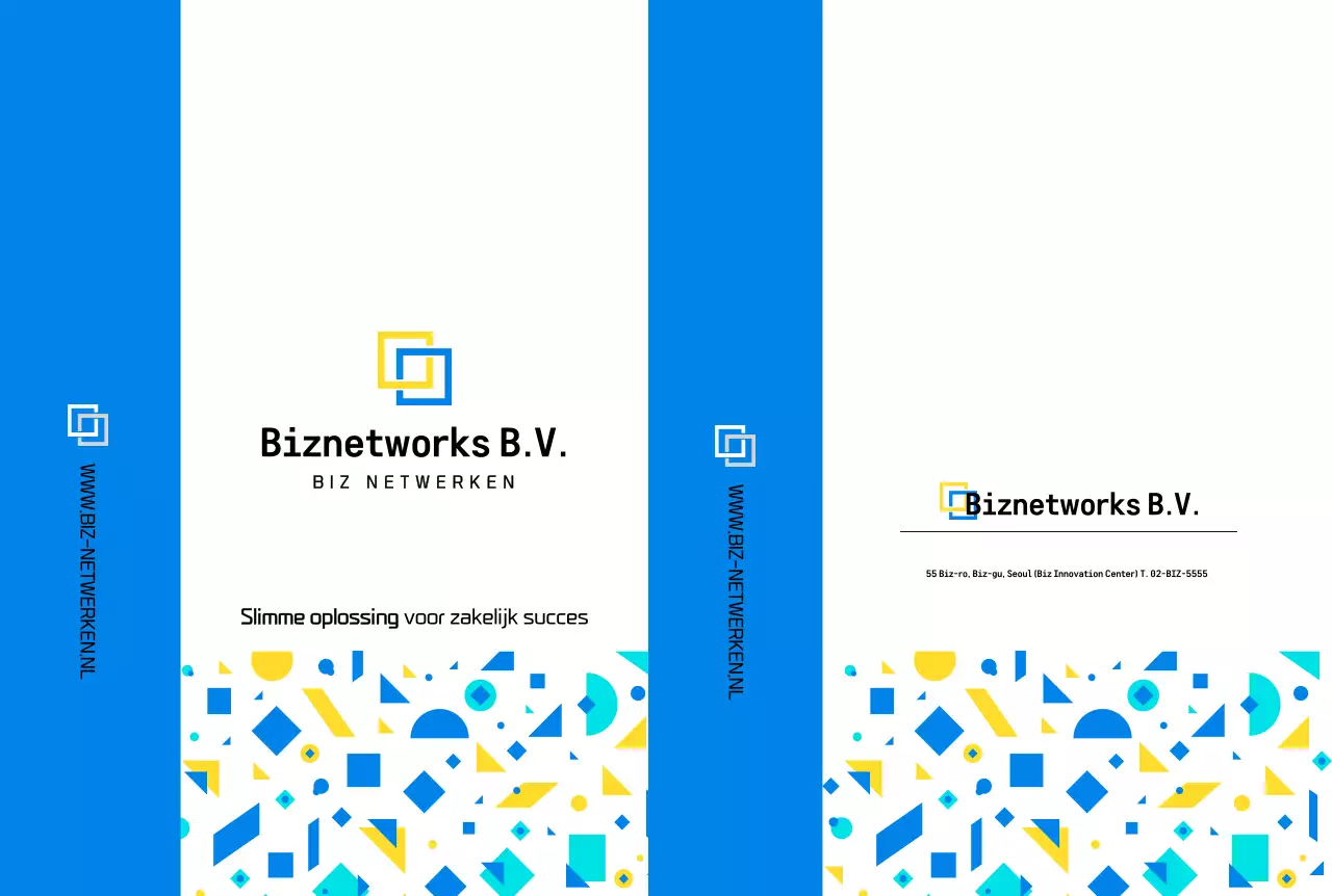 Blue Modern Bedrijfsprofiel Promotie