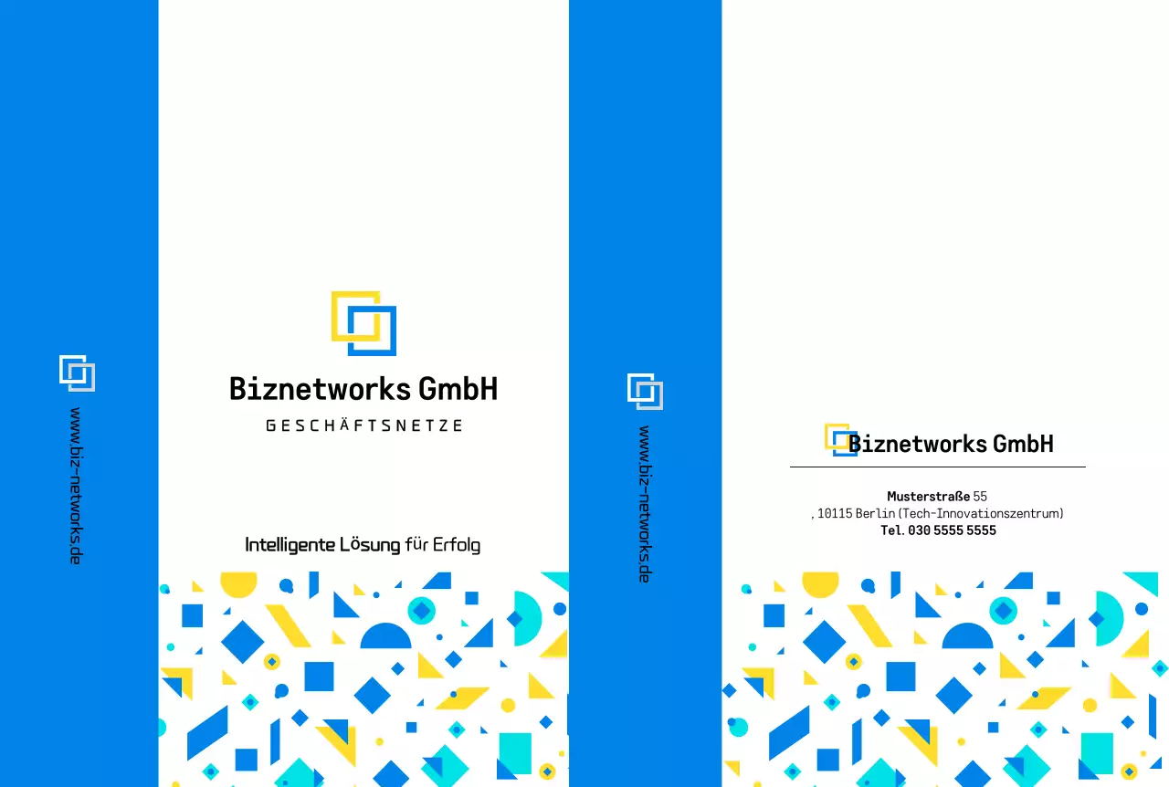 Blue Modern – Unternehmensprofil-Werbung